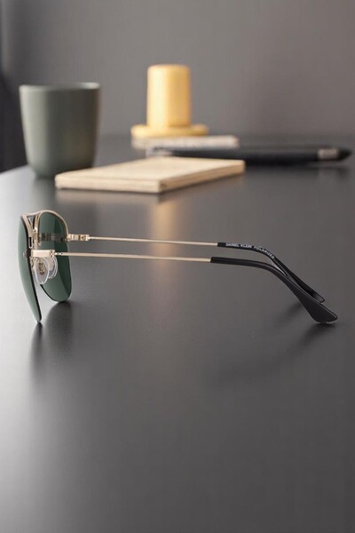 Daniel Klein 100% Polarized Uv400 Protection Gold Color Original Drop Men's Sunglasses Dkg6262C2