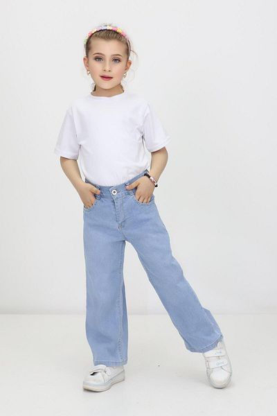 RAPİDO LİFE Pantaloni de blugi pentru fete Model drept Blugi cu picioare tubulare
