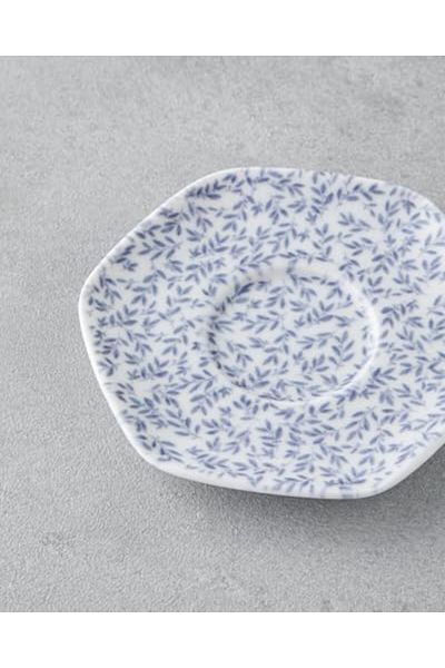 Mu Art Ahşap Mrt Home Wendy Bone Porcelain Tea Plate 11 cm Blue Art 871301
