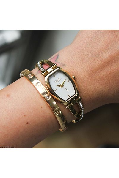 MICHAEL TOMMY Mt325010Lsb23 Women Wrist Watch with Steel Band