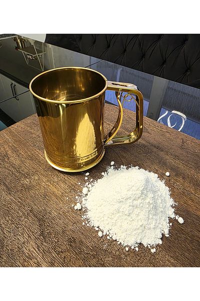 LOVYCO Gold Lux Stainless Steel Practical Flour Sieve 12.5 cm