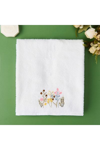 ASPARTAM Granny Summer Nugas Face Towel - Ecru - 50X90 cm