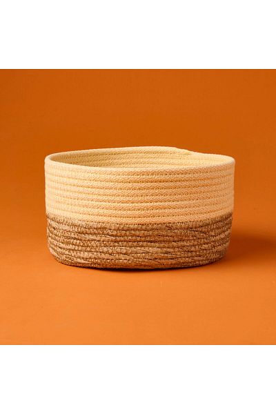 ASPARTAM Living Sun Madness Decorative Basket - Beige / Brown - 20X10 cm