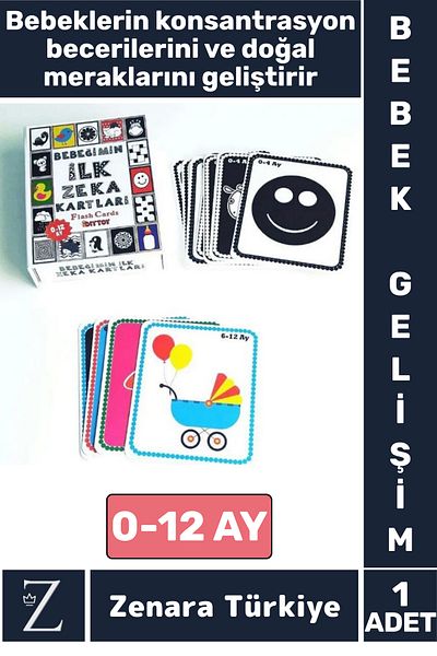 Zenara Baby Hand Eye Coordination Visual Perception Enhancing Mother Baby Tutorial My Baby's First Intelligence Cards