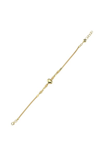 Koçak 14 Ayar Kalpli Dorika Altın Bileklik