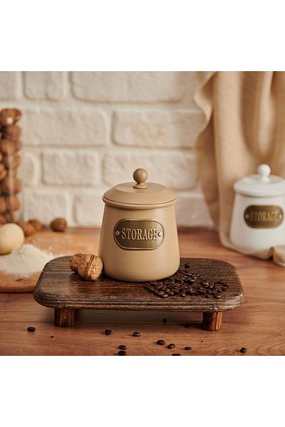 ASPARTAM Galvanized Storage Spice Rack - Brown - 1000 ml