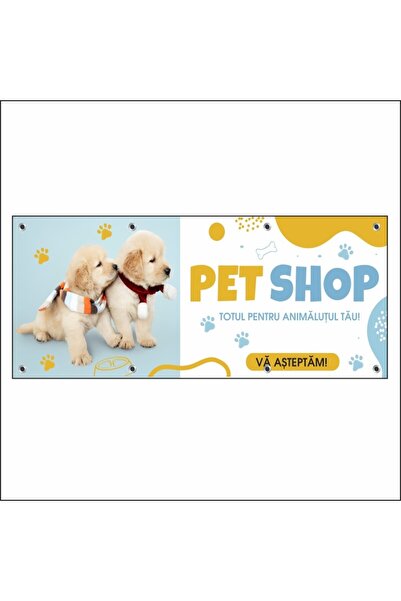 media Banner „Magazin de animale” model 2, 200 x 80 cm