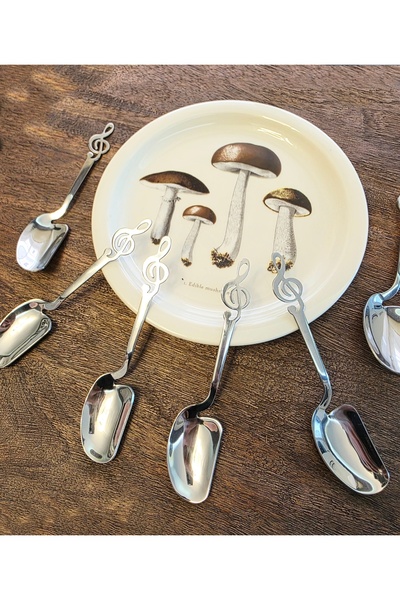 LOVYCO Melody, Note Key Shaped Mini Coffee, Tea Presentation Spoon 1 Piece 14 cm