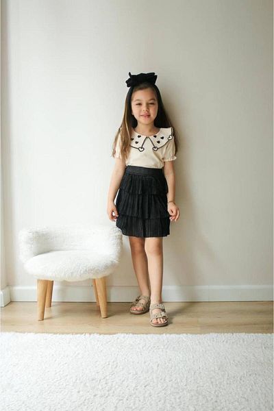 KOKOŞ BEBEK Kalpcik Collar Detailed Kokoş Skirt Suit