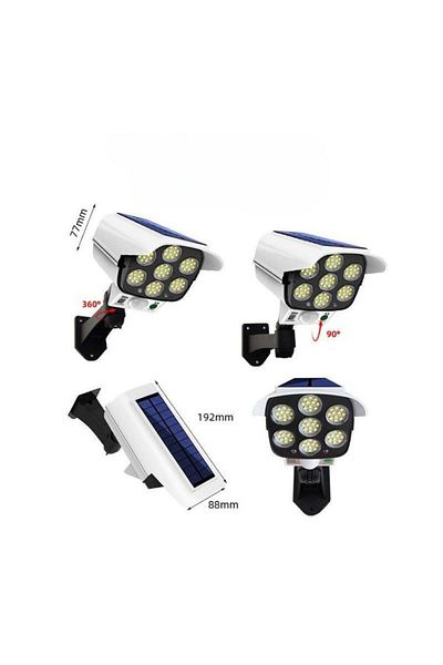 eyemazing Solar fake surveillance light, eMazing, with 77 LEDs, motion sensor