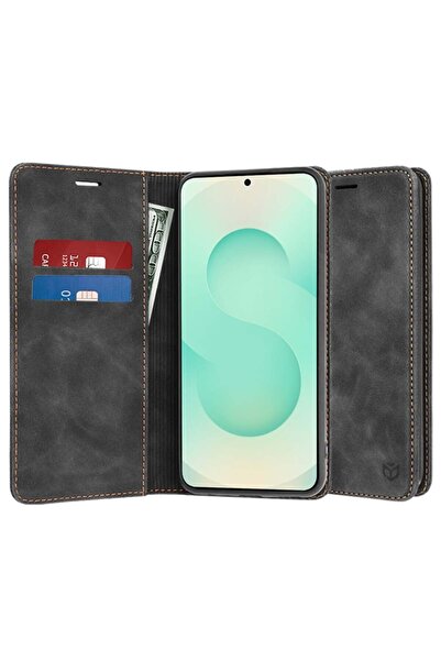 SKYDDAR INNOVATION Husă pentru Samsung Galaxy S25 Plus, portofel moale, piele...