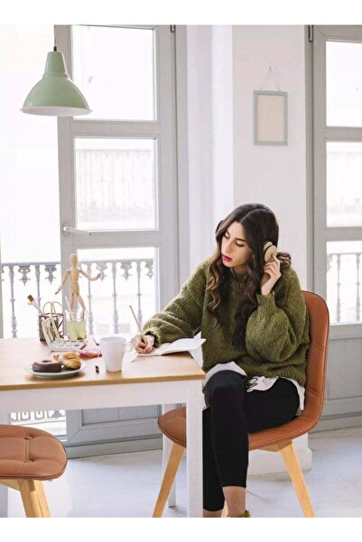 Taimi Pack of 4 Wooden Dining Chair With Padded Seat Designed For Home Kitchen Lounge And Office, Brown