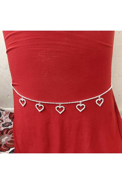 Mihra Aksesuar Heart Stone Belt