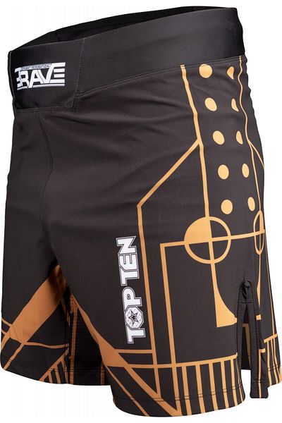 Top Ten Pantaloni Scurti Mma “brave” - Negru-auriu, Marime Xxl