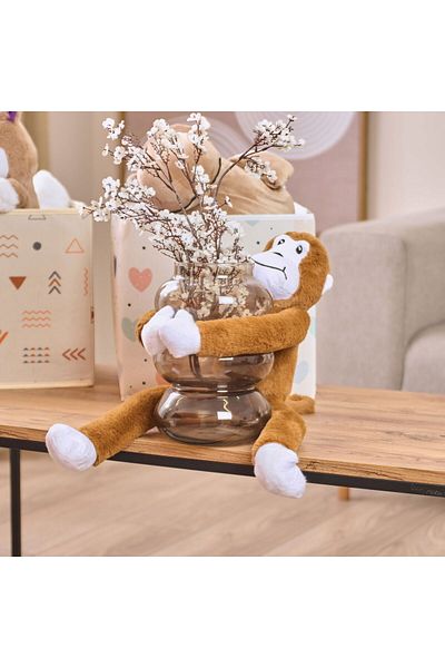 MATMEL Velcro Monkey Figured Pillow - Brown - 90X15 cm