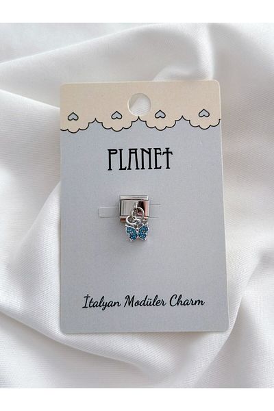 Planet Butik Italian Charm with Mini Butterfly Hanging Card