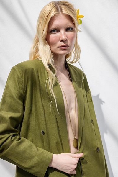 Ladies&Gentlemen Kruvaze Linen Blazer Jacket