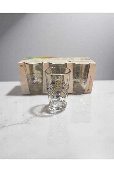 Paşabahçe 52291 Coffee Side Glass - Water Glass 6 with Pattern 100Cc.