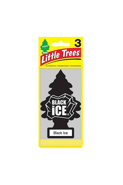 Little Trees 3-Piece Black Ice Freshener
