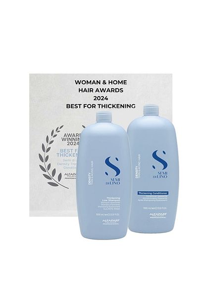 Alfaparf Milano Alfaparf Semi di Lino Density Thickening Shampoo for Thin Hair 1000 ml + Conditioner 1000 ml