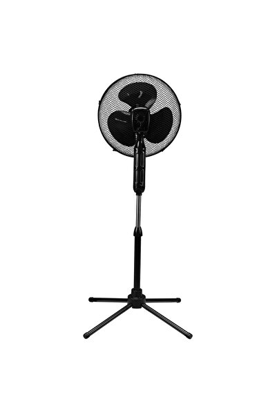 Everest FAN10 EcoWind Siyah 16 Maks 45W 3 Kademe 1100RPM Metal Yıldız Ayak 3 Bıçaklı Vantilatör/ Per