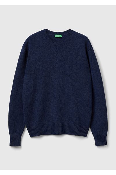 United Colors of Benetton Пуловер Benetton с кръгло деколте и шетландски деколте