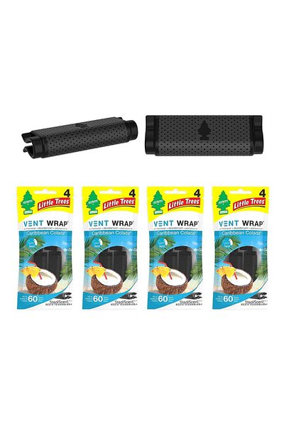 Little Trees 4-Piece Caribbean Colada Vent Wrap Air Freshener