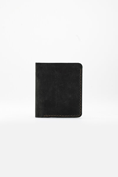 Niki Leather Carlos Handmade Khaki Real Leather Wallet Card Holder