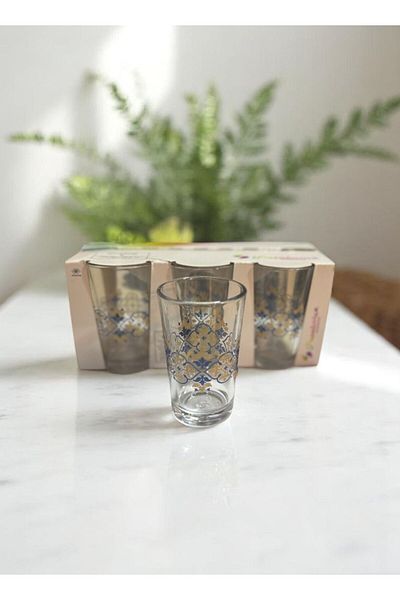 Paşabahçe 52291 Coffee Side Glass - Water Glass 6 with Pattern 100Cc.