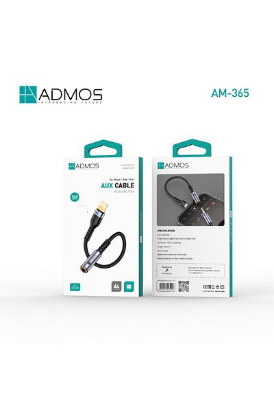 ADMOS ADMOS Lightning AUX Audio Cable - Model AM-365
