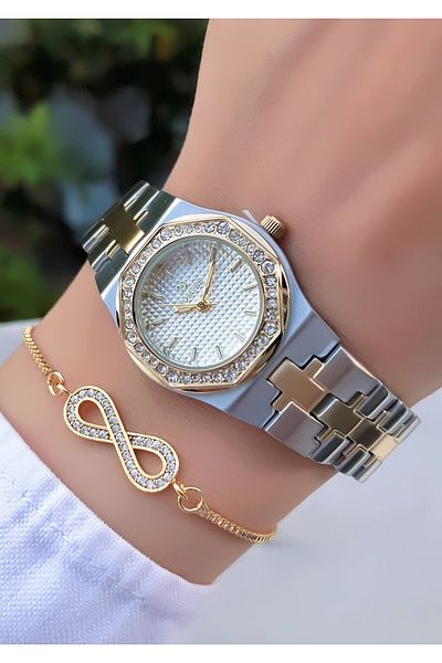 Homies Original Invoice Waterproof Women's Wrist Watch with Bracelet Gift