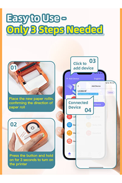KidLe طابعة صغيرة محمولة بدون حبر لطباعة الصور وطباعة أخطاء الطلاب وطابعة حرارية تعمل بتقنية البلوتوث