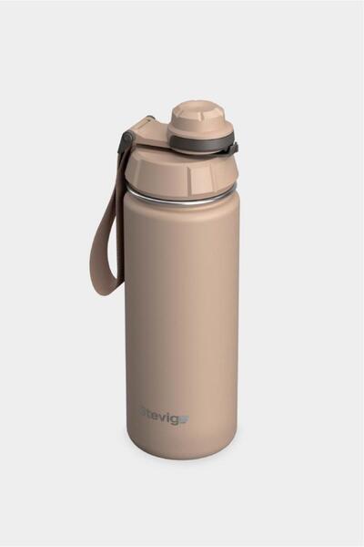 Stevig 1 Hand Leak-Proof Steel Thermos 500 ml Light Brown St-224
