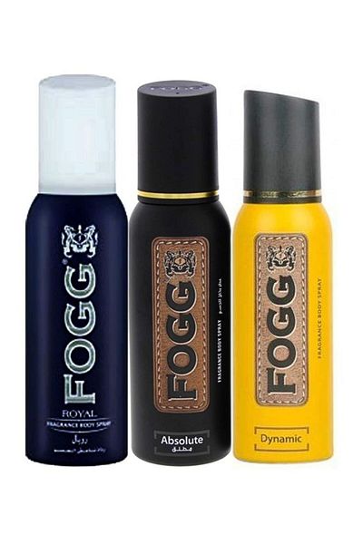 FOG Body Spray Set for Men, 3 Pieces, 3 x 120ml