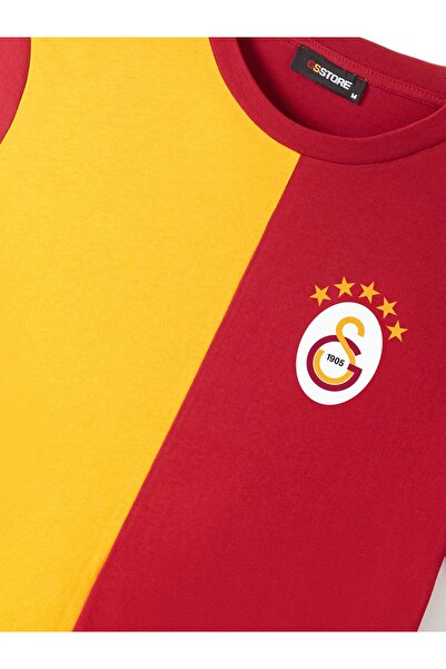 Galatasaray Lisanslı 5 Yıldızlı Yetişkin T-Shirt Hediye Aslan Ahşap Kutulu