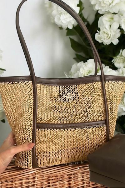 bb butik basic Чанта за ежедневна употреба със сламки от серията Premium HS4975