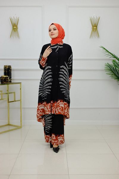 Enans Design Women's Hijab 2-Piece Set Tunic & Trousers