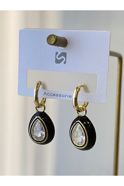 Çelik Drop Model Steel Earrings
