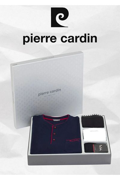 Pierre Cardin Ανδρικό Σετ Μπόξερ & Μονόκλινο & Βαμβακερές Πιτζάμες & Κάλτσες Δώρο Σετ Προίκας 4 τεμαχίων O1.L0.I2.VPC.22