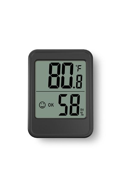 Choice MC40 Black Large Size LCD Digital Thermometer Hygrometer Indoor Room Electronic Temperature Humidity