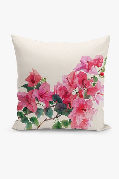 Filamente 8-Piece Double-Sided Digital Printing Throw Pillow Cover with Floral Pattern