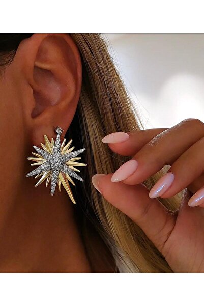Ayşegülce Takılar Polar Star Design Earrings Çağla Şikel Serenay