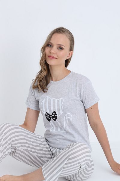 STELLAPİNK Women's Cotton Pajama Set