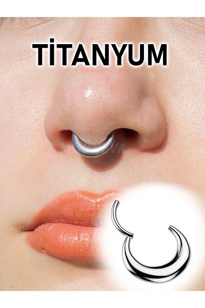 MORNEVA Titanium |   But It Looks Thick but Thin Lock Ring Daith Septum Piercing