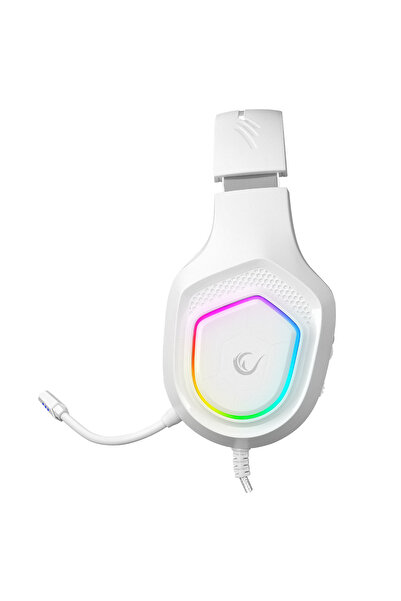 Rampage Casti Gaming, Rm-k90 Vector, Iluminare Rgb, Stereo, 3.5 Mm Jack&usb, Alb