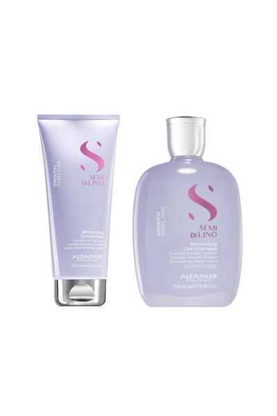 Alfaparf Milano Semi Di Lino Smoothing Shampoo 250 ml Conditioner 200 Ml, 250 ml 200 ml