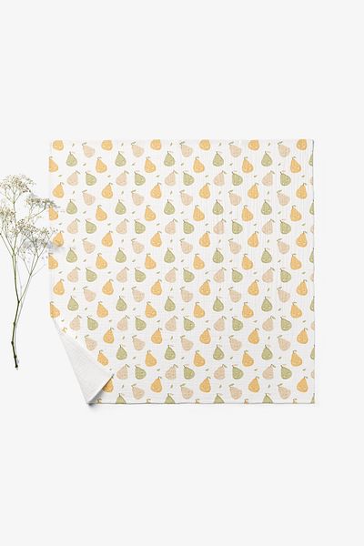 cekic kids 4 Layer Muslin Blanket - Fruit Patterned Baby Muslin Blanket - Four Layer Muslin 100X110 cm