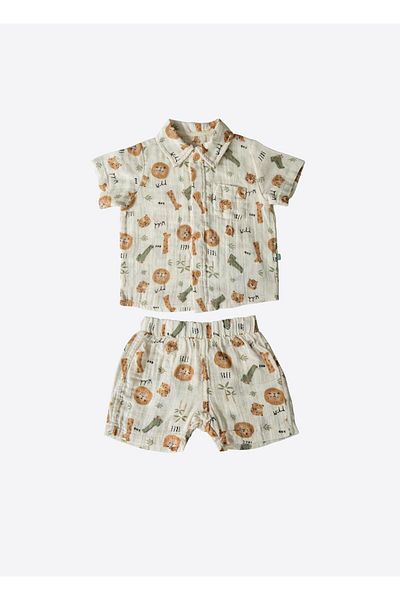 kitikate Organic Sid Muslin Set of 2 Natural