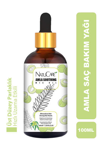 NatuCare زيت أملا للعناية بالشعر مع تأثير عالي اللمعان وتطويل سريع 100 مل