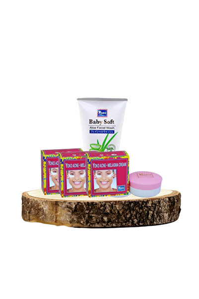 YOKO Hassas, Yağlı ve Karma Ciltlere Özel Sebum Kremi ve Yüz Yıkama Jeli (Alo...